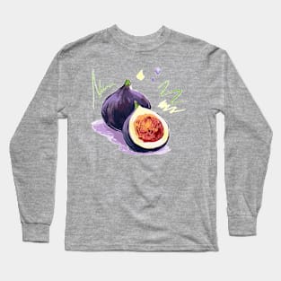 Fig Hand Drawn Long Sleeve T-Shirt